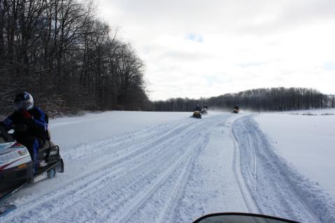 Snowmobiling on 2013-02-09